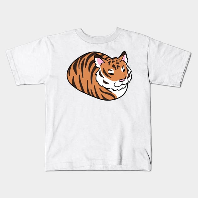 Tiger Cat Loaf Kids T-Shirt by little-ampharos